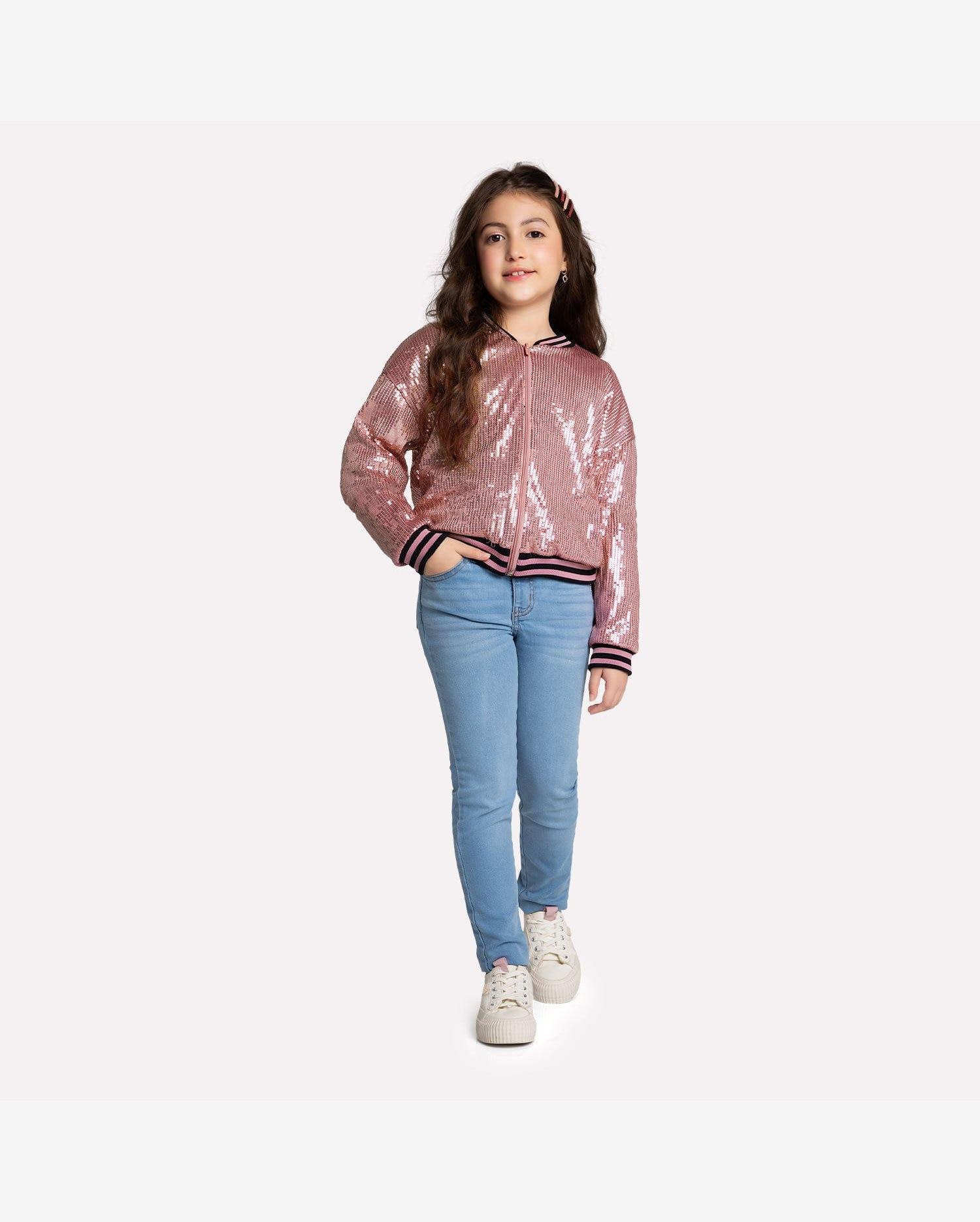 Jaqueta Infantil Menina Paetê Kyly