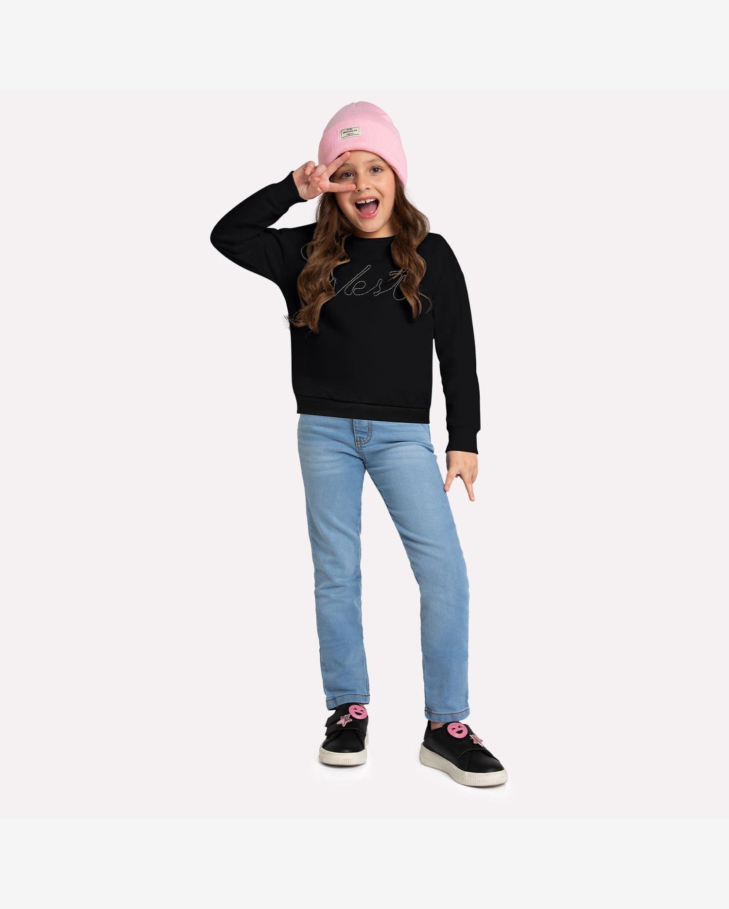 Casaco Infantil Menina Bordado Kyly