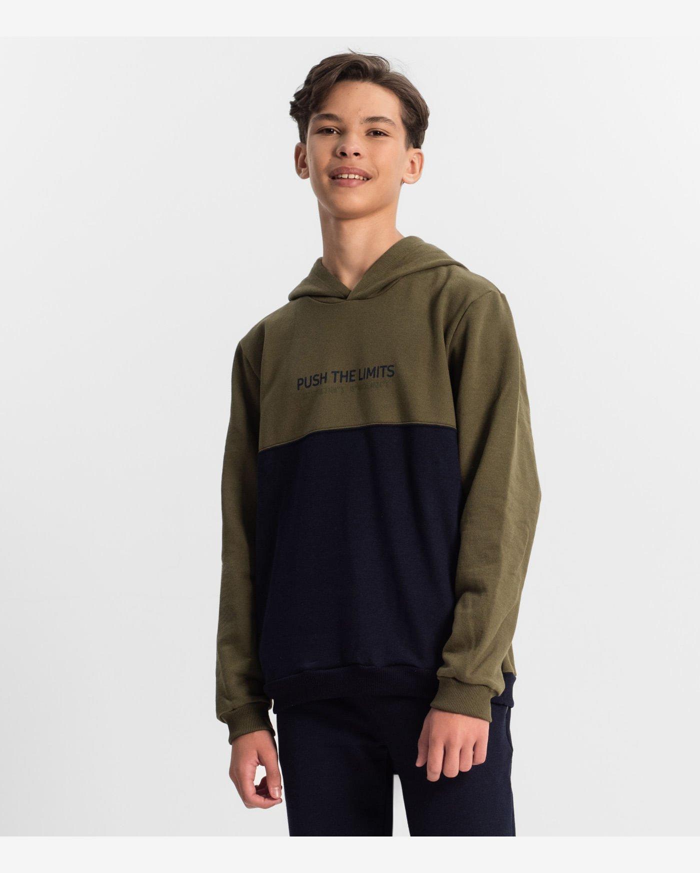 Moletom Juvenil Masculino Com Capuz Minty Verde