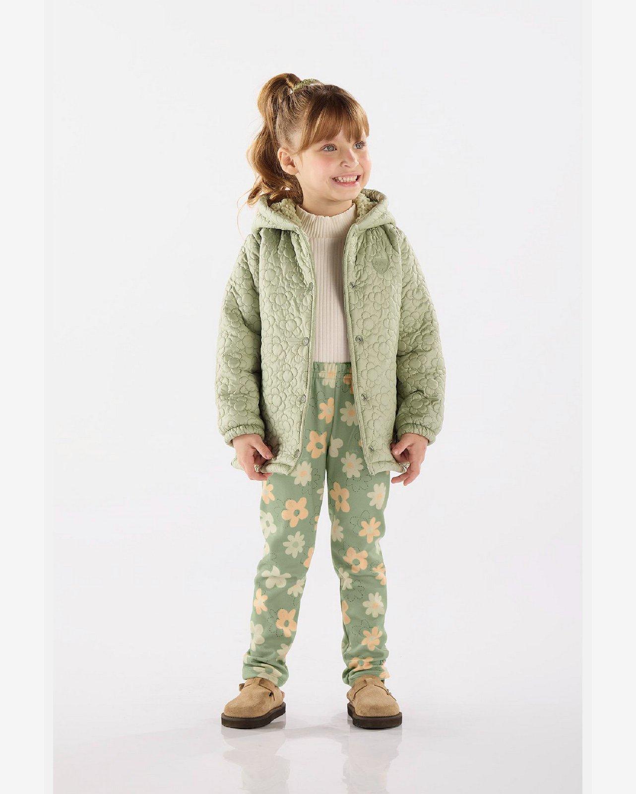 Jaqueta Infantil Feminino em Poliéster Puffer Up Baby