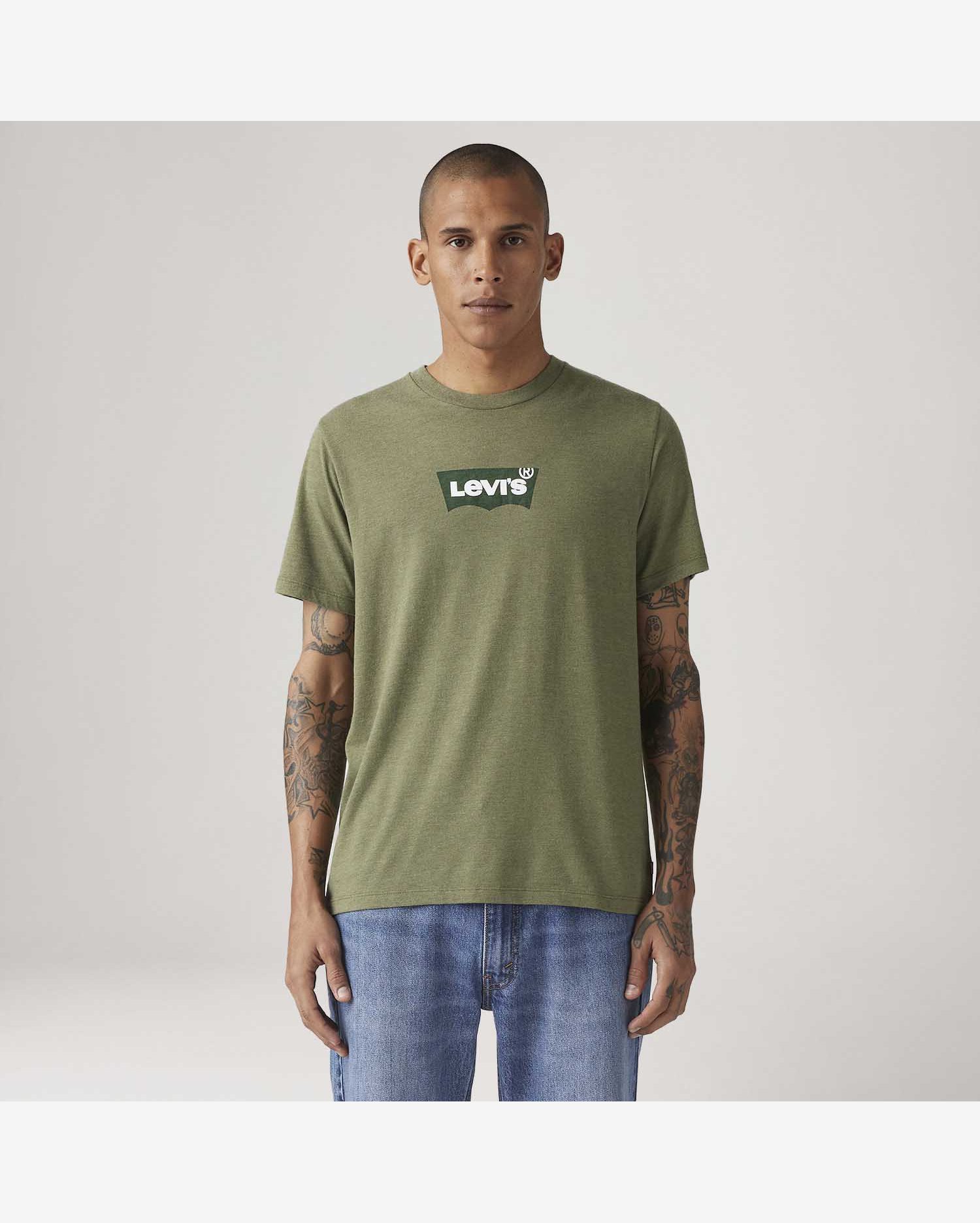 Camiseta Levi's® Graphic Crewneck Verde Manga Curta