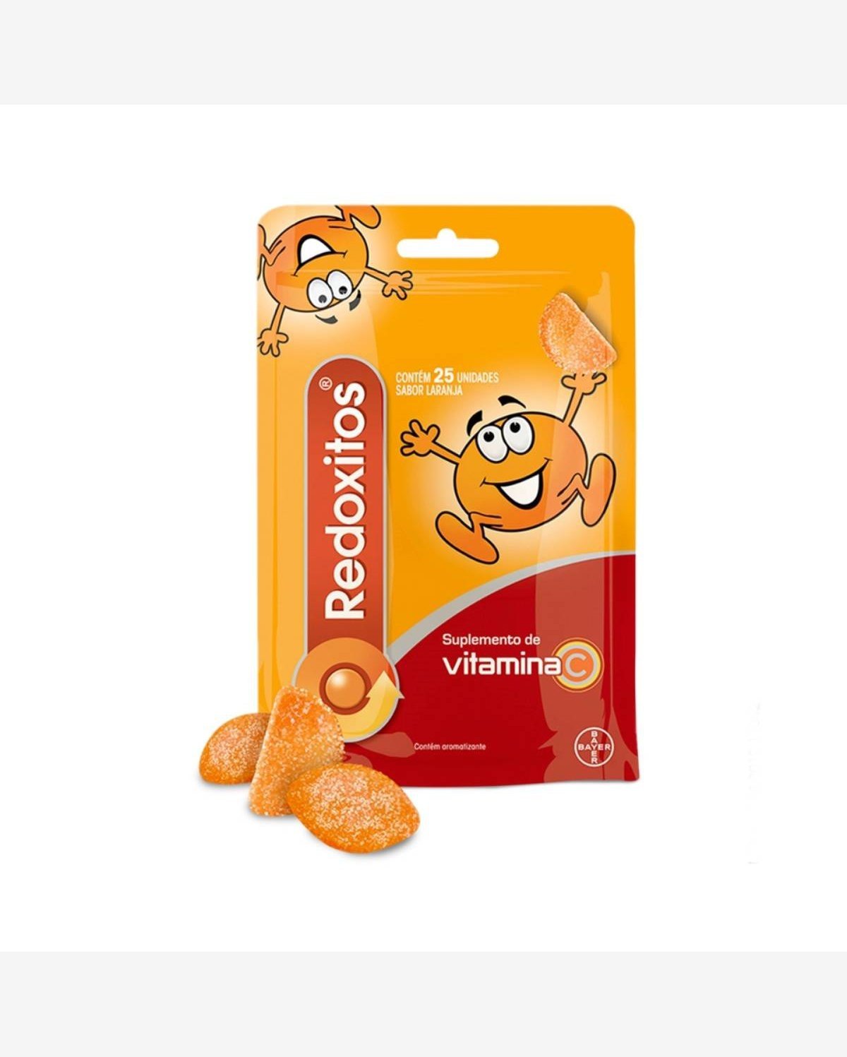 Vitamina C Infantil Gomas Mastigáveis de Laranja Redoxitos
