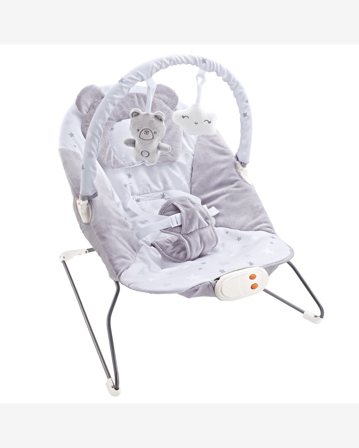 Cadeira Descanso Bebê Musical Polar Skyline Cinza Maxi Baby