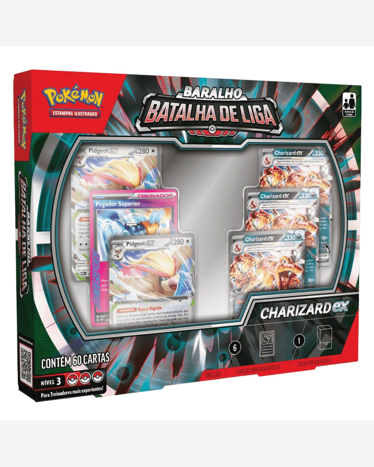 Cartas Pokémon Batalha de Liga Charizard Ex 60 Cards Copag