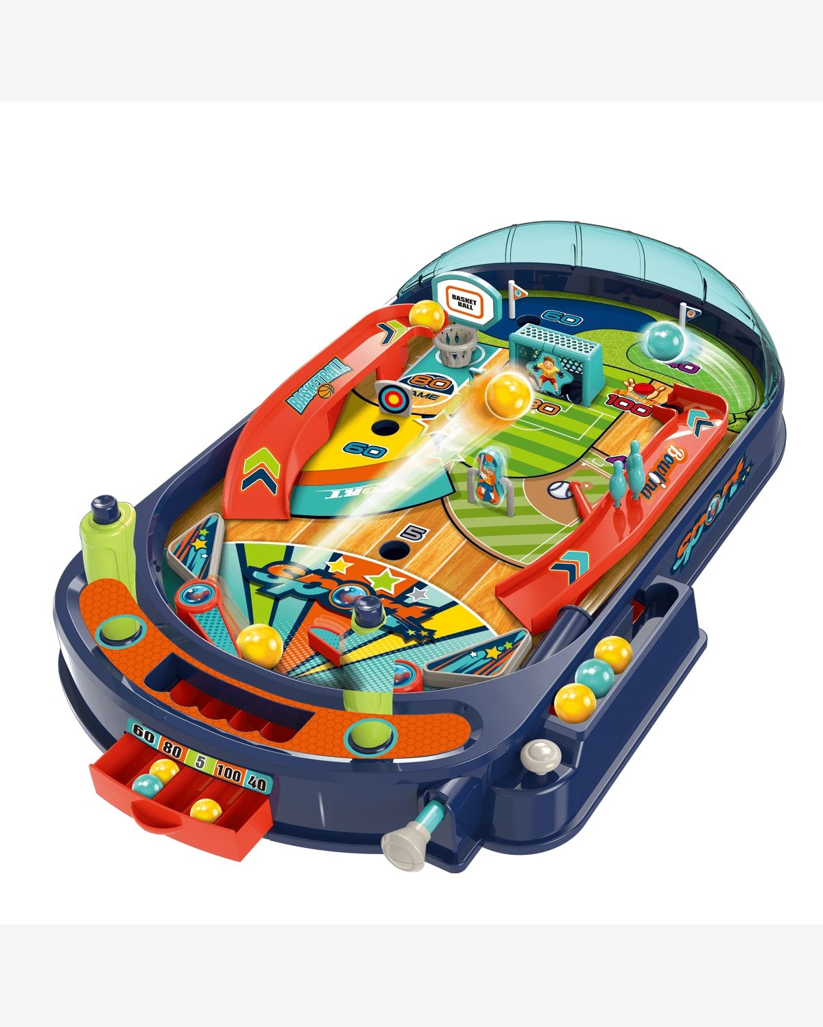 Jogo Fliperama Pinball de Mesa Brinquedo Infantil Maxi Toys